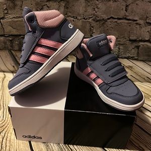 Toddler girl hi top adidas shoes